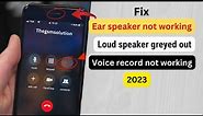 iPhone 7 & 7 Plus ear speaker/microphone not working on call! Voice memos not working fix.