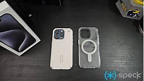 iPhone 15 Pro - Speck Presidio Prefect Clear & Presidio 2 Pro Case Review