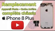 Remplacement iPhone 8 Plus - Complete Chassis - Appareil Photo - Camera - Cache ( Vitre ) Arriere