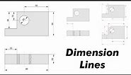 How to draw Dimension and Extension Lines in Mechanical Drawing