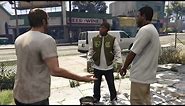 GTA V Conversations - Franklin, Trevor and Lamar Escapes The Ballas(Story Mission)