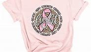 Breast Cancer Pink Ribbon Awareness Unisex Tshirt for Men and Women, Gift for Cancer Survivor, Fight for Cancer Awareness Shirt (XL)
