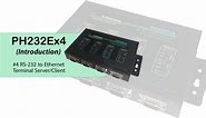 PH232Ex4 Serial RS232 to Ethernet Converter