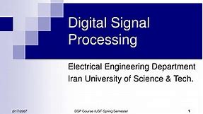 PPT - Digital Signal Processing PowerPoint Presentation, free download - ID:5456521