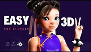 Easily create 3D Characters for Blender FAST