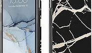 MATEPROX Compatible with iPhone 13 Pro case Marble Design Slim Thin Stylish Geometric Cover for iPhone 13 Pro 6.1" 2021(Frosted Black)