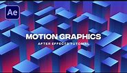 3D Gradient Cubes Animation in After Effects | After Effects Tutorial