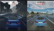 Forza Horizon 2 vs Forza Horizon 3 Demo - Rain Weather Comparison