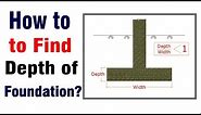 How to Find Depth of Foundation for House? - Minimum Depth of Foundation