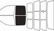 Rvinyl Window Tint Kit Compatible with Ram 1500 2014-2018 (4 Door Quad Cab) - Back Precut Kit - 20%