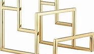 Elitnus Gold Clutch Purse Display Stand - 3 Steps Clutch Handbag Holder Purse Closet Organizer - Wallet Displays Rack for Boutique Store - Purse Stands for Display (Polished Gold)
