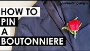 How to Pin a Boutonnière or Corsage: Step-by-Step Tutorial