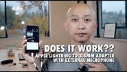 Apple Lighting to 3.5mm Adapter with External Microphone Review