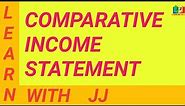 Comparative Income Statement | Management Accounting |