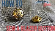 How to Fasten a Blazer Button