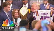 President Donald Trump Honors College Football Champion LSU At The White House | NBC News