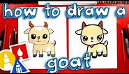 How To Draw A Cute Cartoon Goat