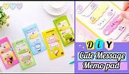 DIY cute message memo pad _ how to make cute memo pad _ Journal supplies