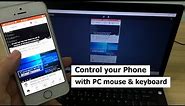 Control your Phone with PC | iOS and Android