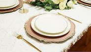 Rose Gold charger plates