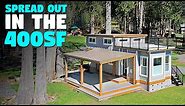 400 sq ft Tiny House With Wide Open Floor Plan