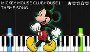 Mickey Mouse Clubhouse Theme Song | EASY Piano Tutorial