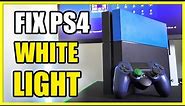 How to Fix WHITE LIGHT on PS4 & PS4 Pro Console (NO Video Signal or Frozen)