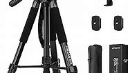 JOILCAN Tripod Camera Tripods, 74" Tripod for Camera Cell Phone Video Recording, Heavy Duty Tall Camera Tripod Stand, Professional Travel DSLR Tripods Compatible with Canon iPhone, Max Load 15 LB