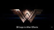 Wonder Woman - 3D Logo Tutorial