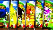 EVOLUTION OF SONIC FORMS IN SONIC GENERATIONS (SUPER,DARK HYPER,ULTRA AND MORE)