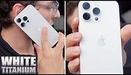 White Titanium iPhone 15 Pro is Less White? Color Impressions & Comparison!