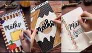 7 Creative Front page Designs for Math | DIY Notebook Cover Designs | NhuanDaoCalligraphy