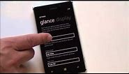 Nokia Glance Screen how to for Lumia Windows Phones and the Lumia 925