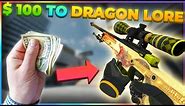 Actually doing ANOMALYS $ 100 to DRAGON LORE Trading Challenge