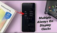 How To Add Multiple Clocks On Always ON Display In Samsung Galaxy A34 5G
