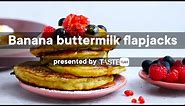 Banana-and-buttermilk flapjacks | Woolworths TASTE Magazine