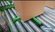 Roller conveyor with rotation 90 degrees. Solution by Gipo Poland
