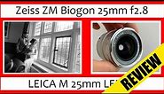 🔴 Crazy Sharp + Micro-Contrast | Zeiss ZM 25mm Biogon f2.8 Review (25mm Leica M Mount lens)