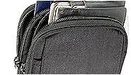 StrapPack Two Zipper Clip-On Pouch - Travel Wallet, Backpack Pouch, Passport Holder