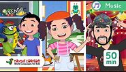 1 Hour of French Songs for Kids 🎶 + Learning French + French Nursery Rhymes | 🎵 BrightLoritos