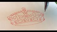 Drawing of "Keep Calm Crown"