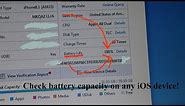 How to check battery capacity/health on any iOS device! (No Mac!) (Windows Only)