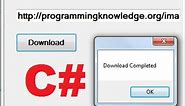 C# Tutorial 92: How to Download a File from Internet using C#