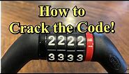 Hack a Bike Lock Combination! Forgot bike lock combo? Lost Combination? Here is how to solve it