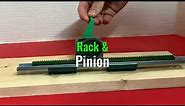 Basic Mechanisms: Rack and Pinion