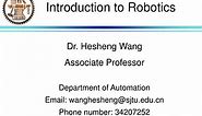 PPT - Introduction to Robotics PowerPoint Presentation, free download - ID:3932980