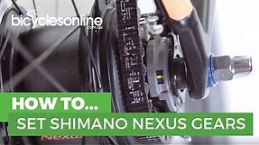 How to Set Shimano Nexus 8 Speed Gears