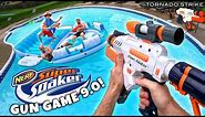 NERF GUN GAME | SUPER SOAKER 9.0 (Nerf First Person Shooter)