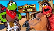 Kermit the Cowboy Takes his Horse to the Old Town Road!