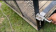 How to upgrade latches for utility trailer gates